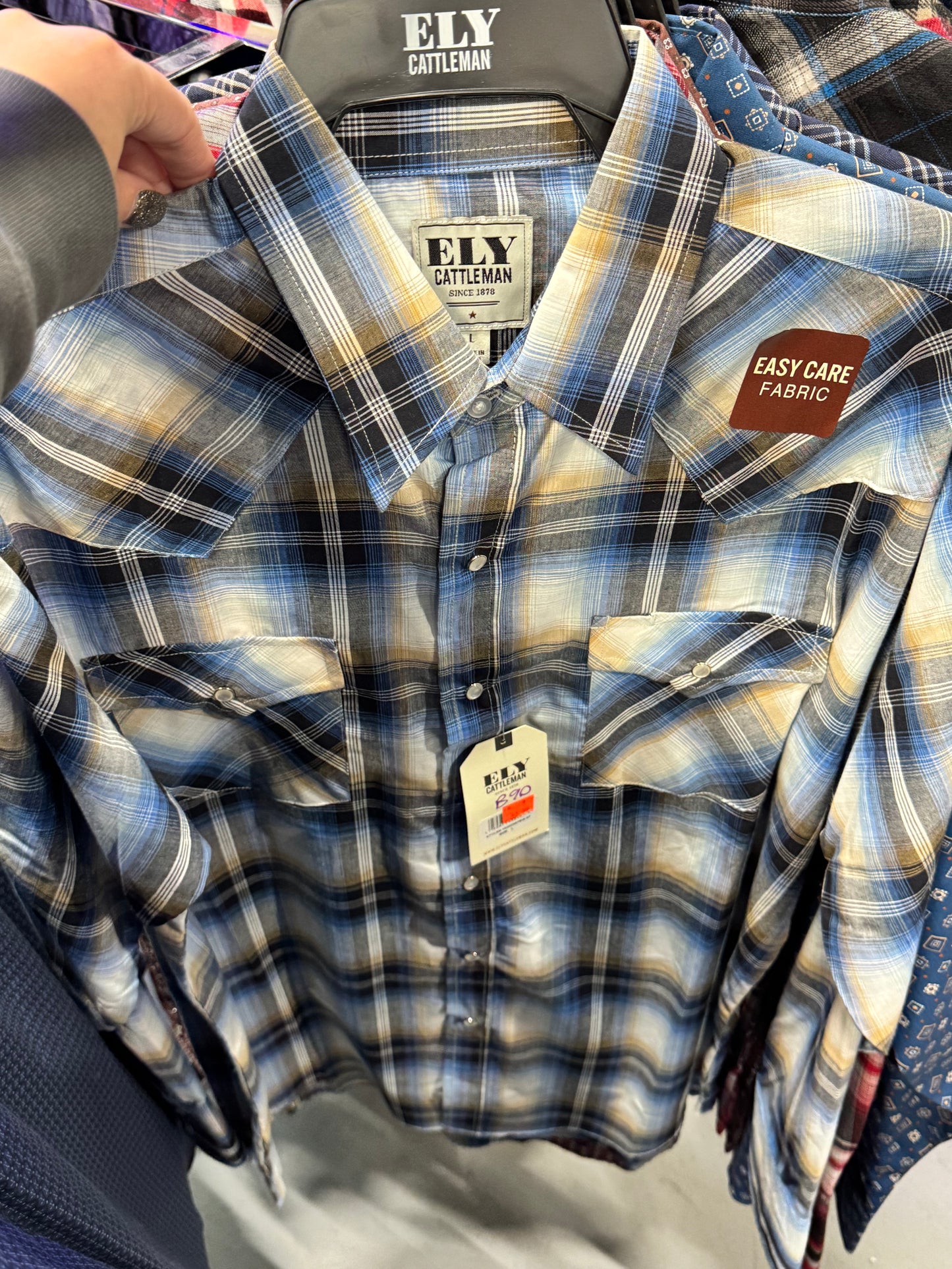 Thin Long Sleeve Ely Cattleman Shirts