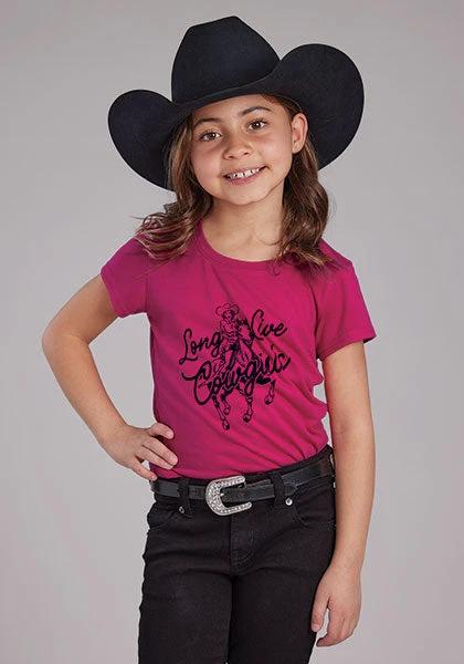 Roper Girls Novelty Tee Graphic Shirt Kids Soft Comfortable Cotton Tee Featuring Fun Design by Roper