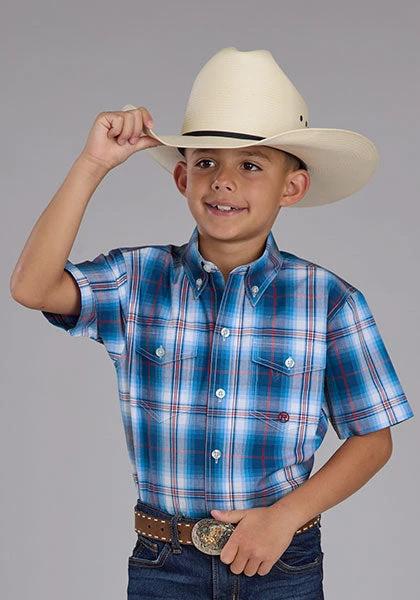 Roper Mens And Boys Western Style Casual Button Up Shirts For Everyday Wear And Weekend Outfits by Roper