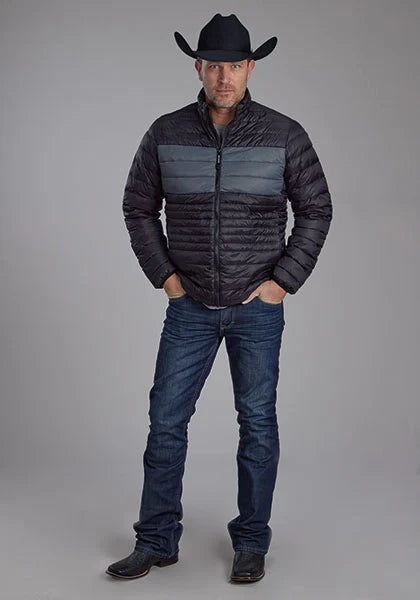 Roper 2165 Parachute (Black/Grey) - Men's Nylon Jacket