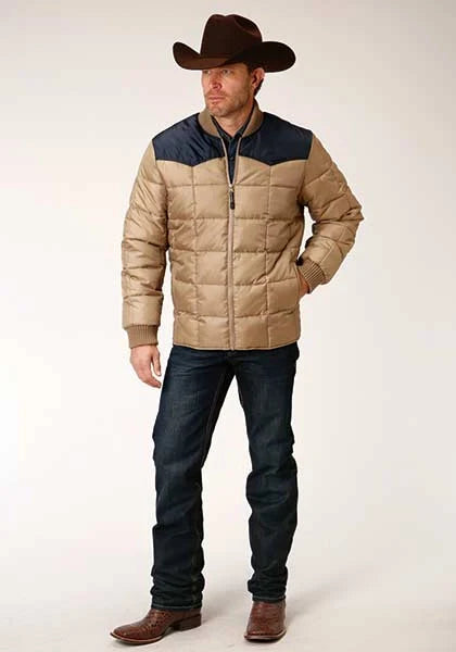 Roper 1473 Poly Filled (Navy/Khaki) - Men's Jacket