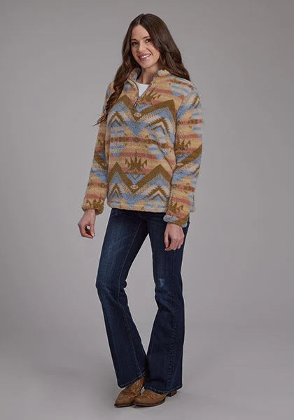 Roper 2260 Aztec (Brown) - Women's Fleece Pullover