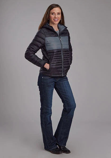 Roper 2165 Parachute (Black/Grey) - Women's Nylon Jacket