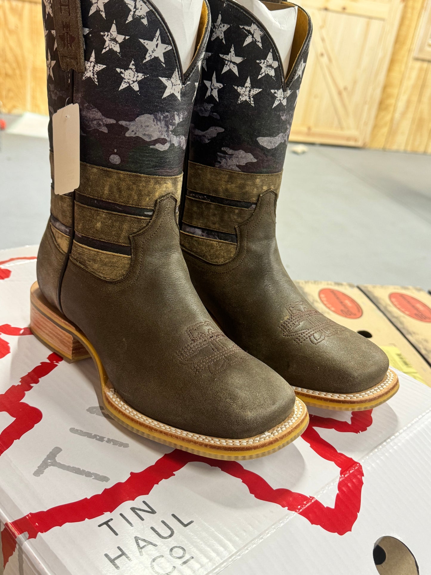 Tin-Haul Freedom Dog Tags Boots