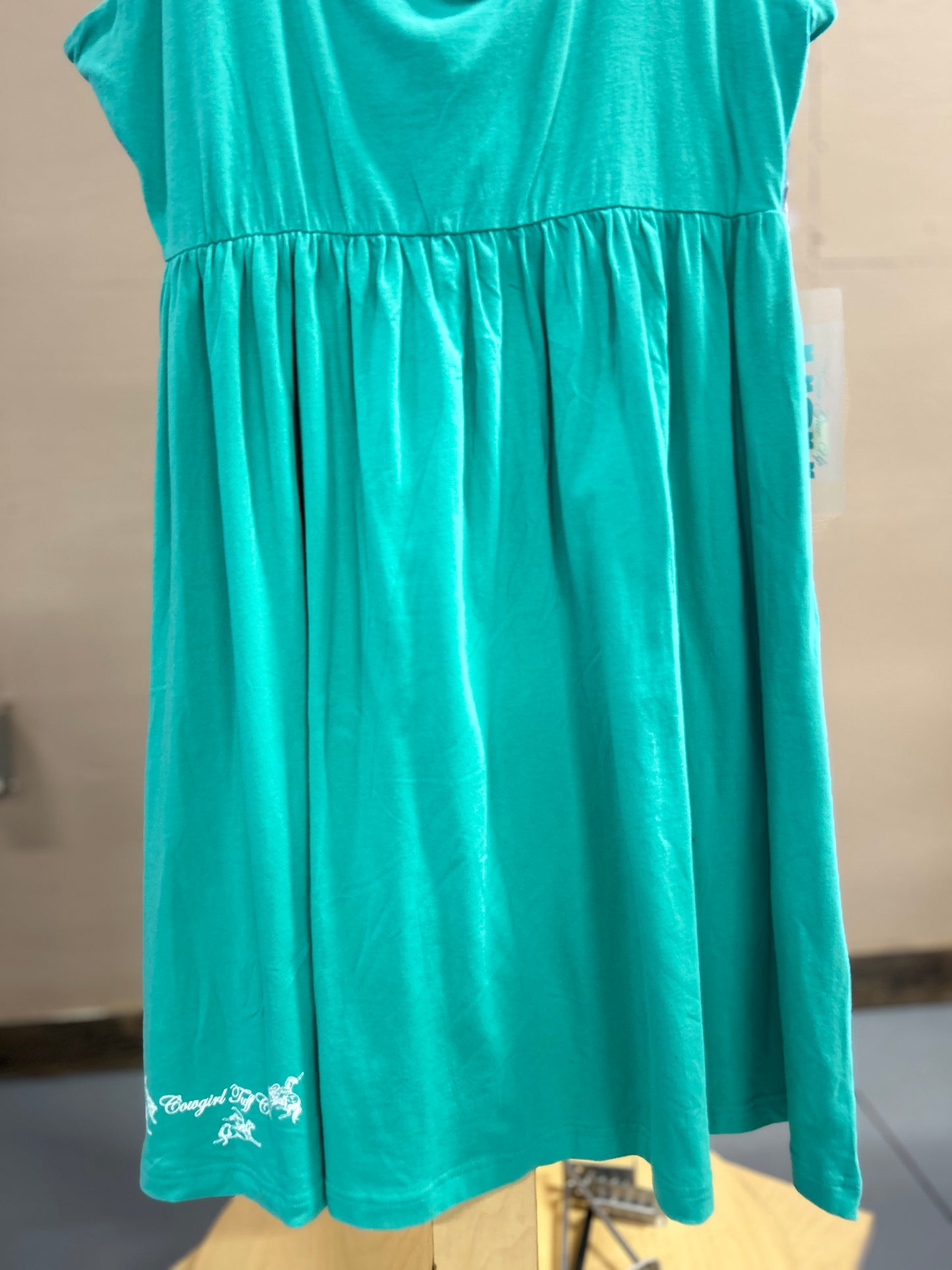 Teal Strap Cover Up Dress