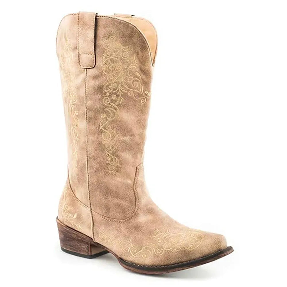 Roper Judith (Beige) - Women's Cowgirl Boot (Closeout)