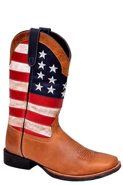 Roper Patriotism (Tan) - Women's Cowgirl Boot