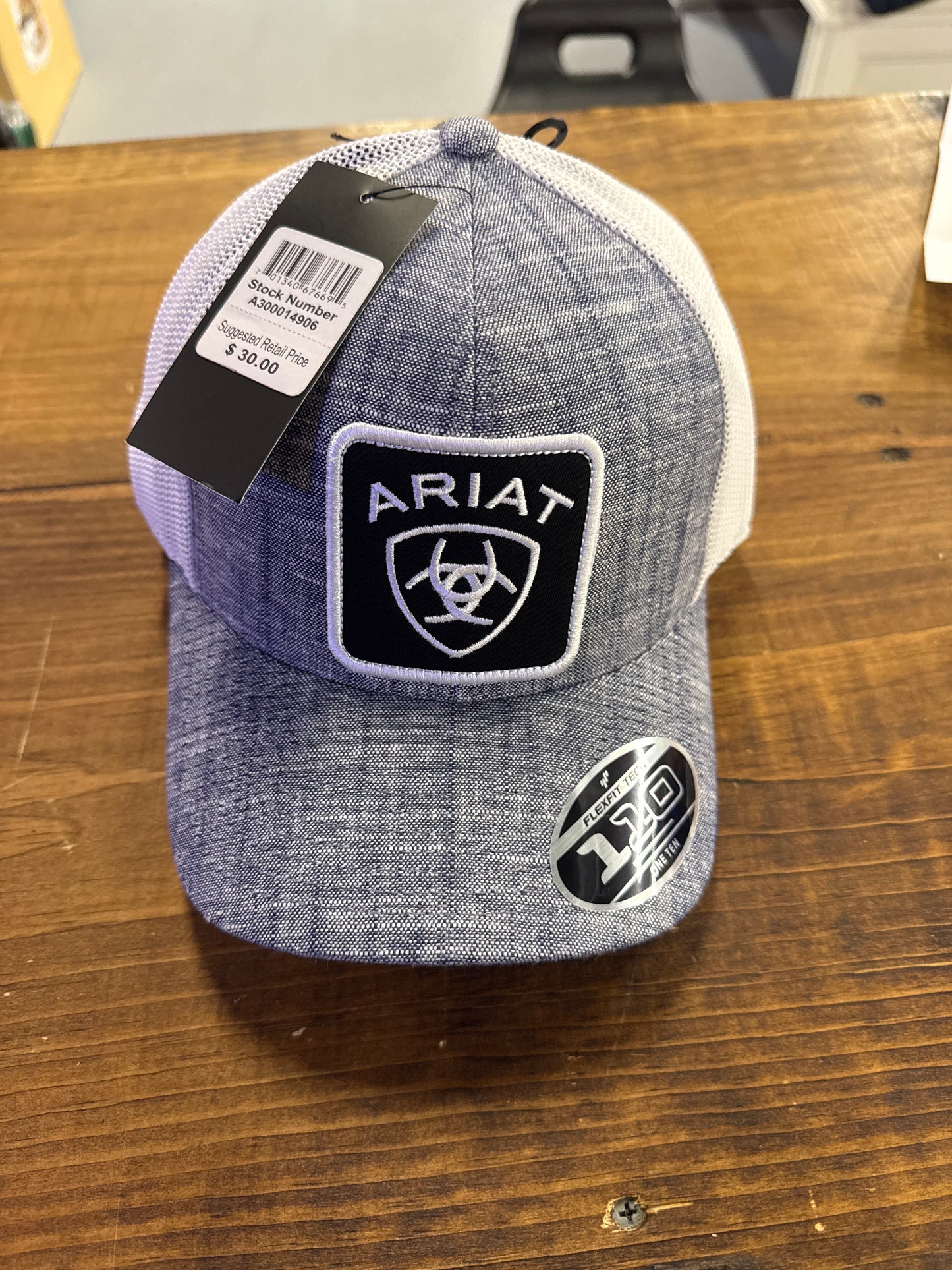 Grey/White Ariat Hat