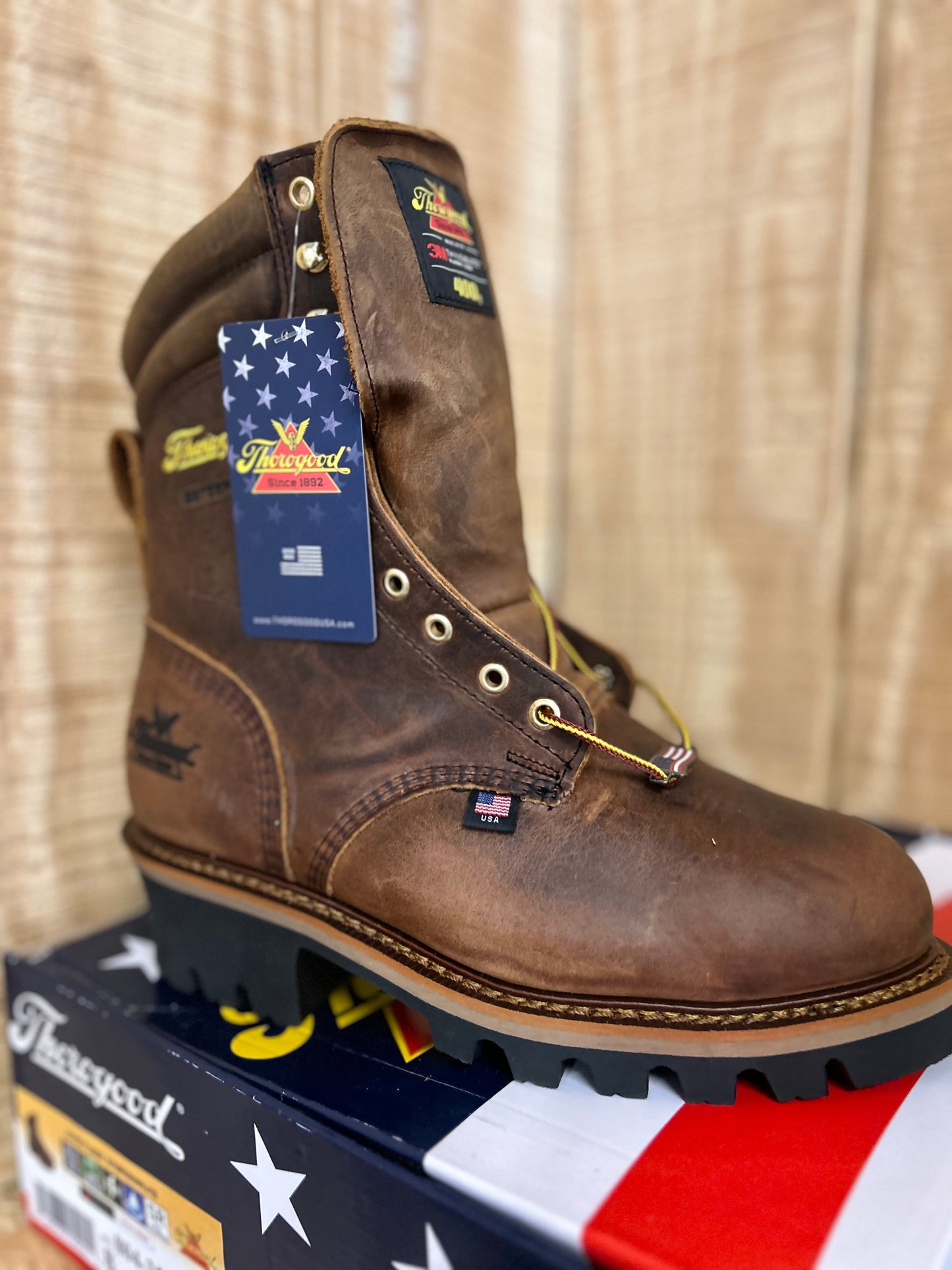 Thorogood Logger Series 9" Stud Horse Work boot