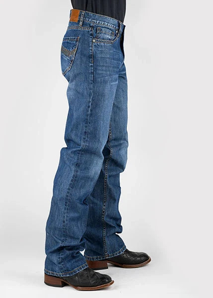 Tin Haul 420 Regular Joe Gold Stitching (Medium Wash) - Men's Bootcut Jeans