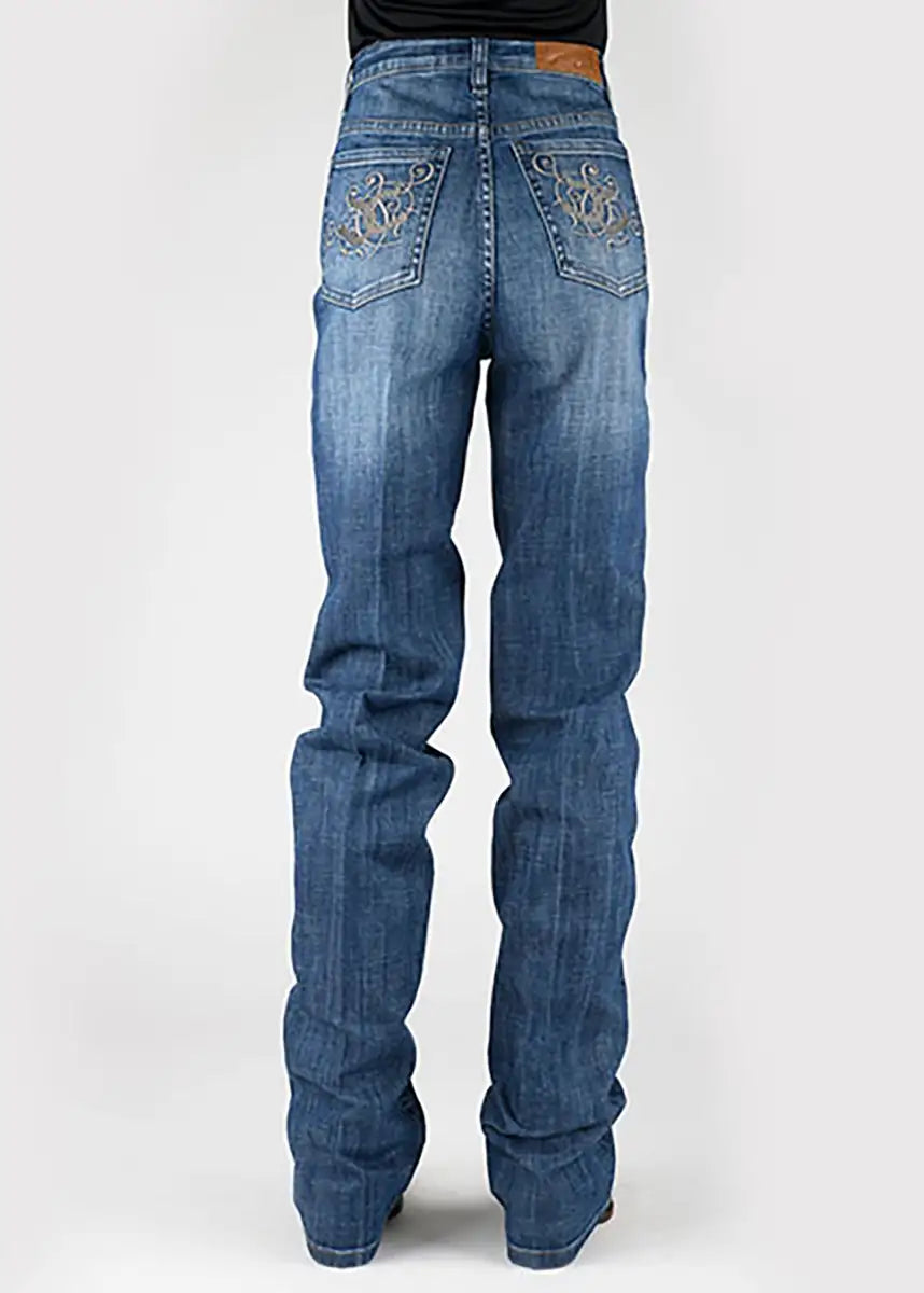 Tin Haul 525 Rachel Fit Horseshoe Pocket ( Denim Medium Wash )- Women's Jeans