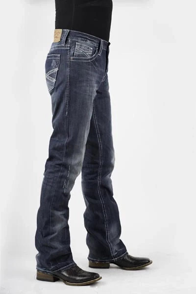 Stetson 1014 Fit Destructed (Medium Wash) - Men's Jeans