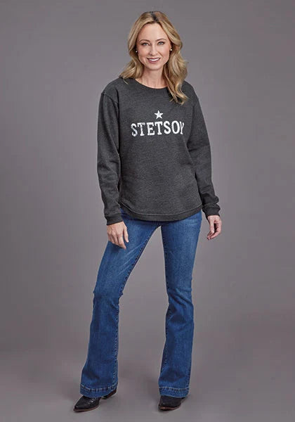 Stetson Star Logo (Grey) - Women's Hoodie Sweatshirt
