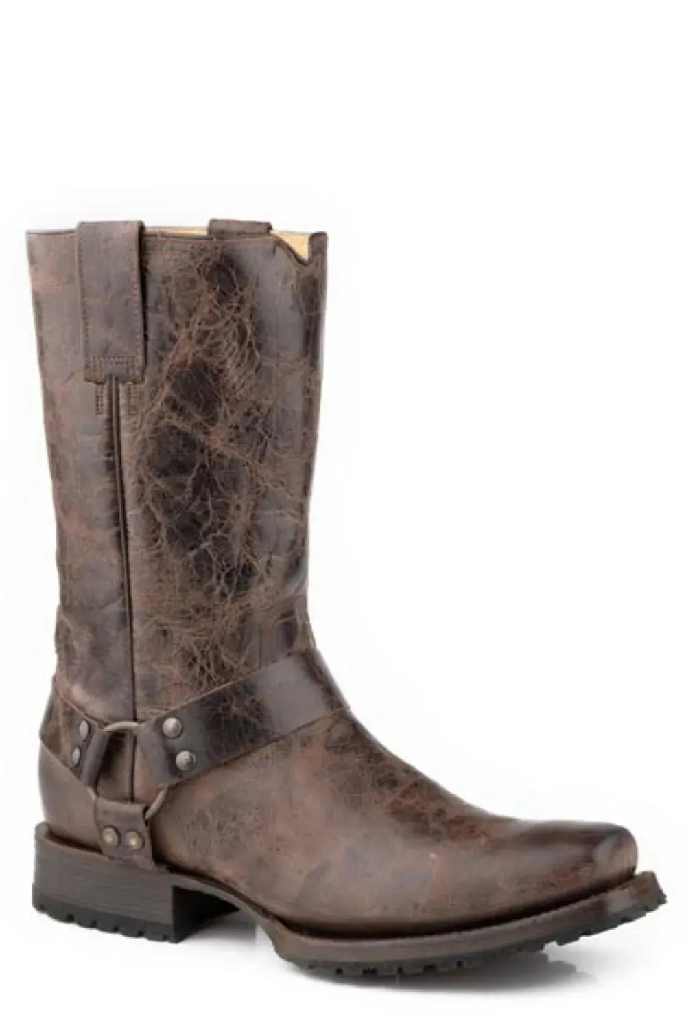 Stetson Range Roamer (Brown) - Men's Biker Boot