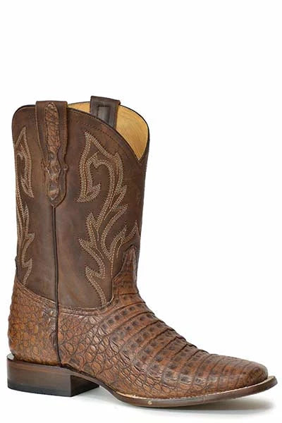 Stetson Cameron (Brown) - Men's Caiman Cowboy Boot
