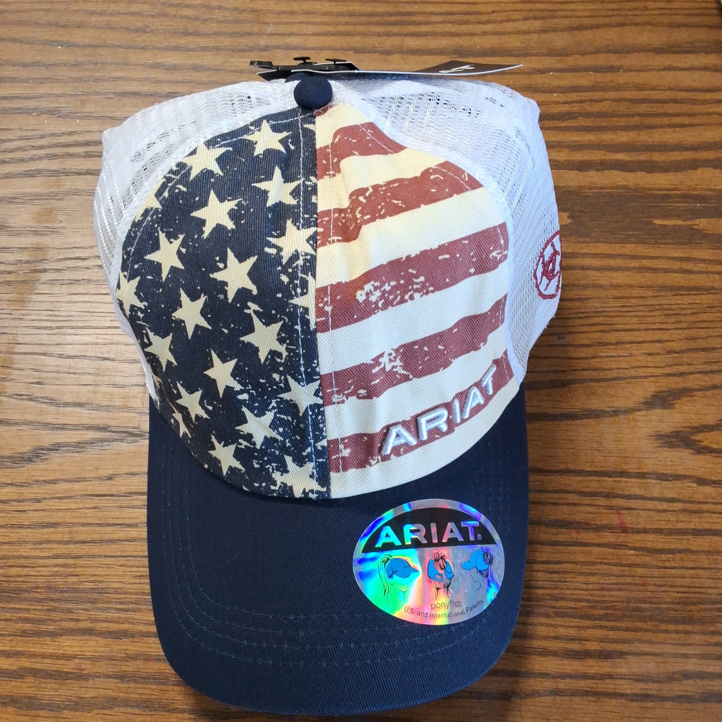 Ariat Flag Ponytail Hat