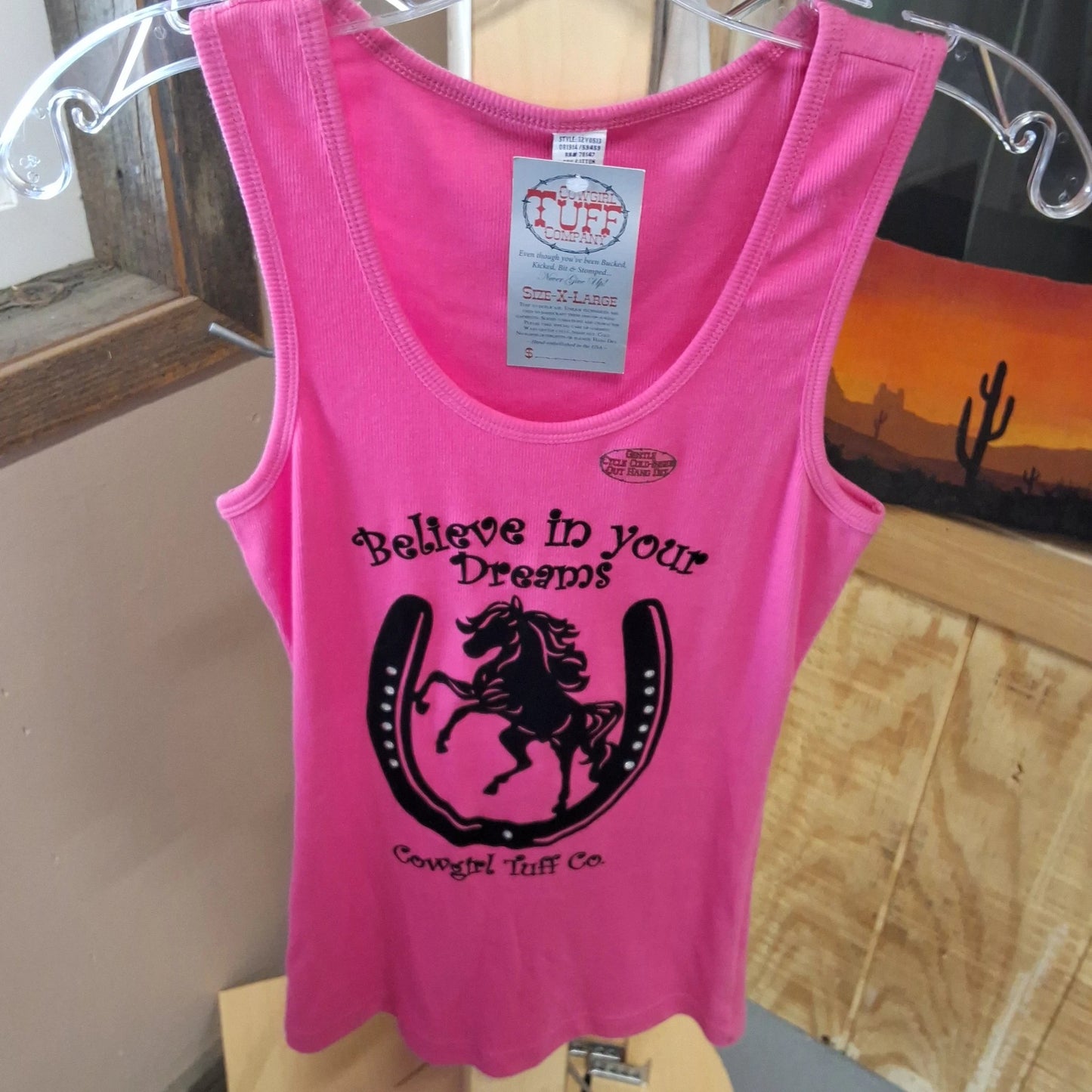 Cowgirl Tuff Tank Tops for Women Lightweight Breathable Sleeveless Shirts Casual Wear by Cowgirl Tuff