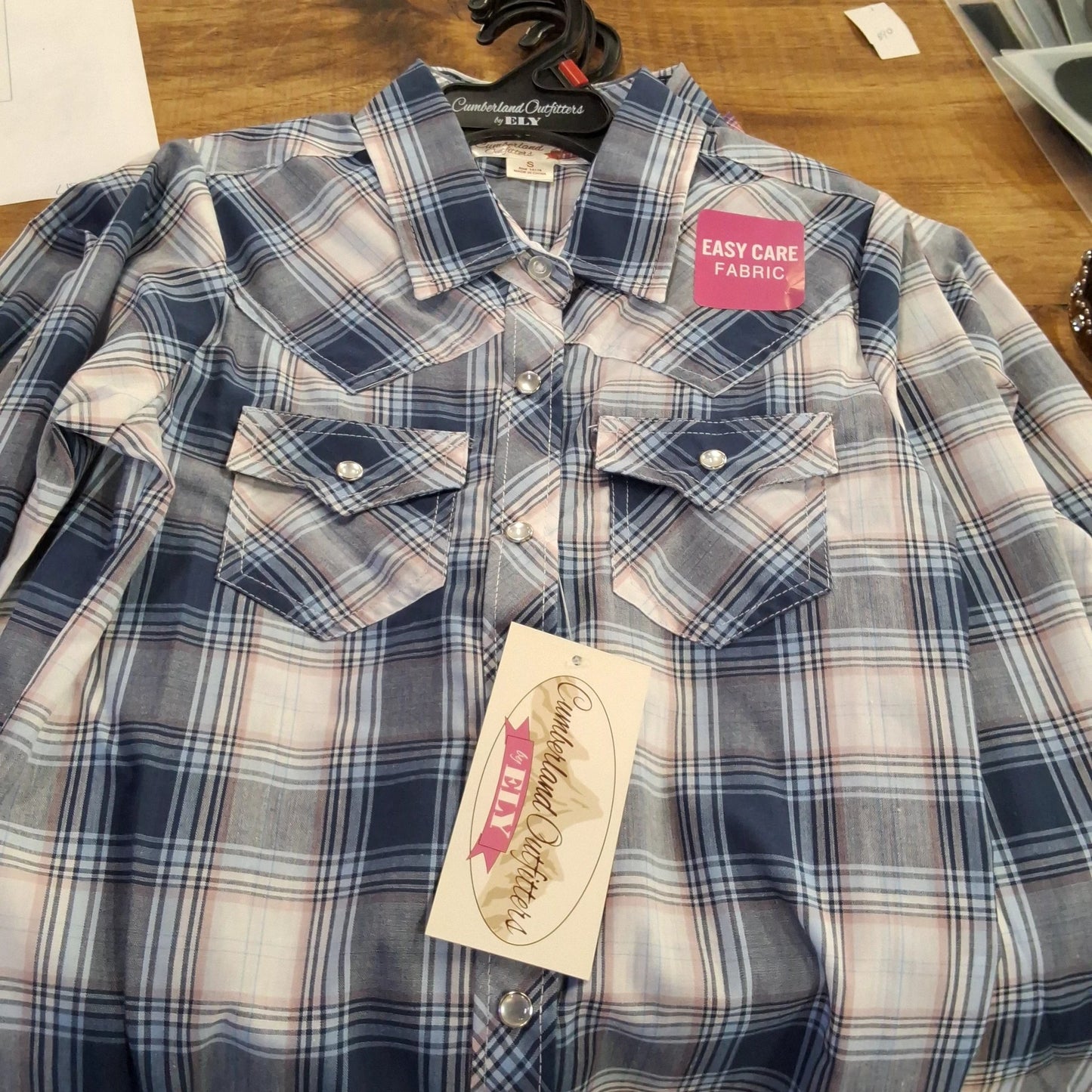 Ely Cattleman Western Style Shirt For Girls And Youth Durable Cotton Blend Comfort Fit Cowgirl Inspired Ranch Wear by Ely Cattleman