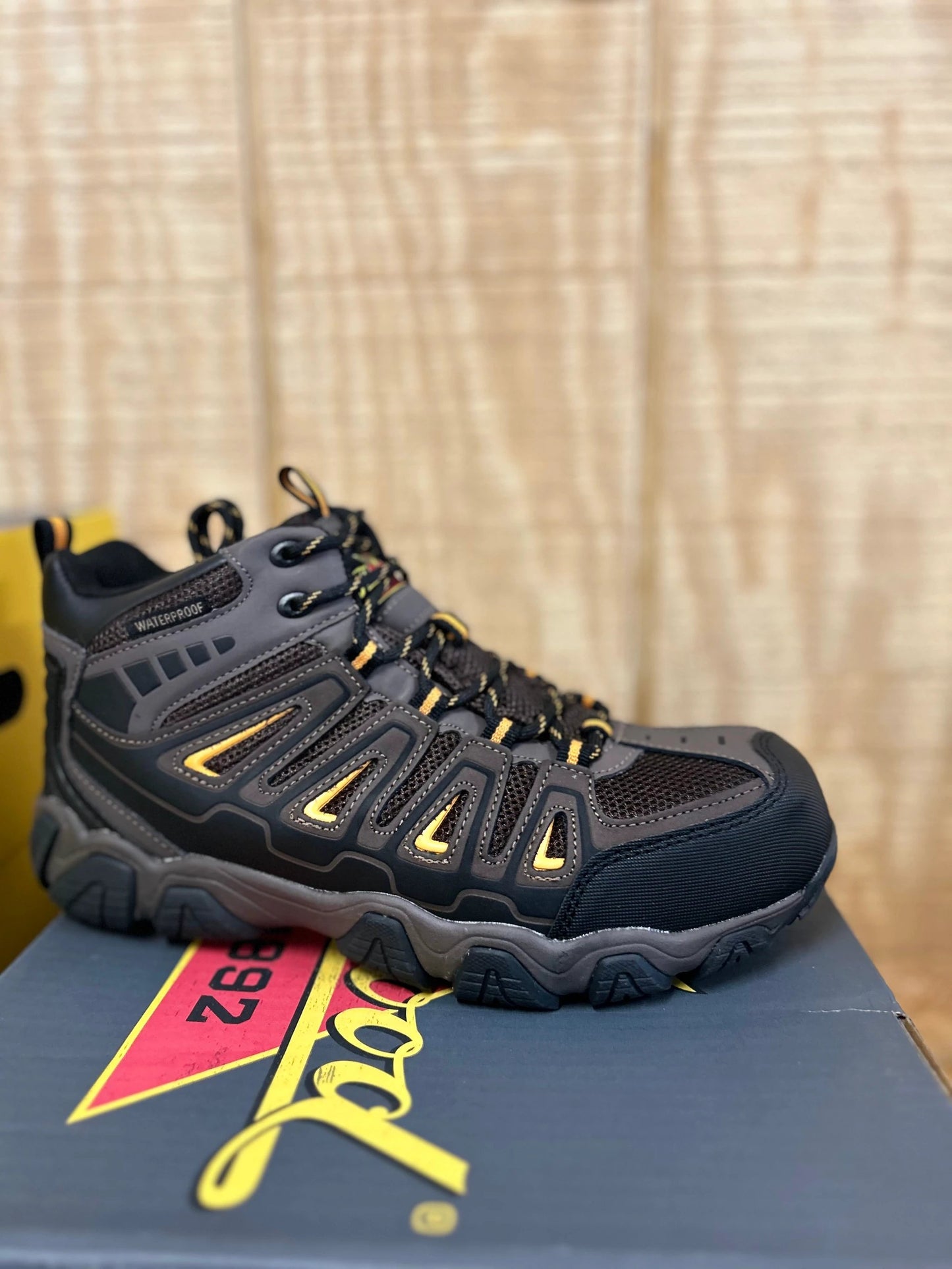 Mid Hiker Brown Waterproof Composite Toe Thorogood Work Boots All Day Comfort For Men by Thorogood