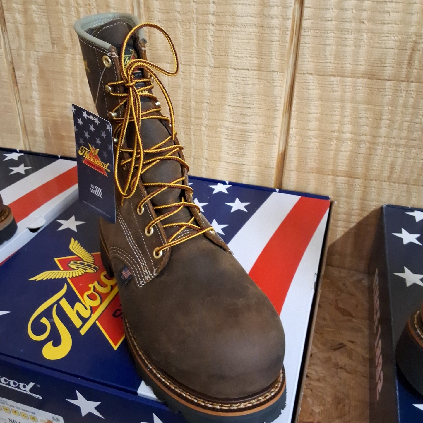Thorogood American Legacy Waterproof + Insulated 8” Crazy Horse Work boots