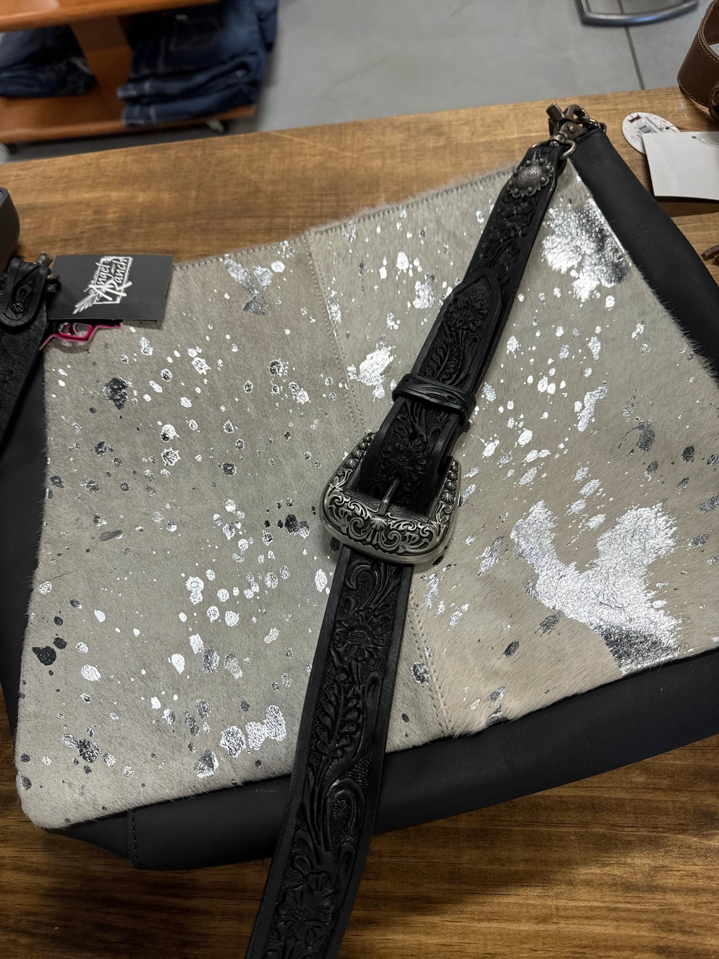 Angel Ranch Purse Full Carry Leather Handbag For Women Everyday Use With Secure Zipper by Angel Ranch