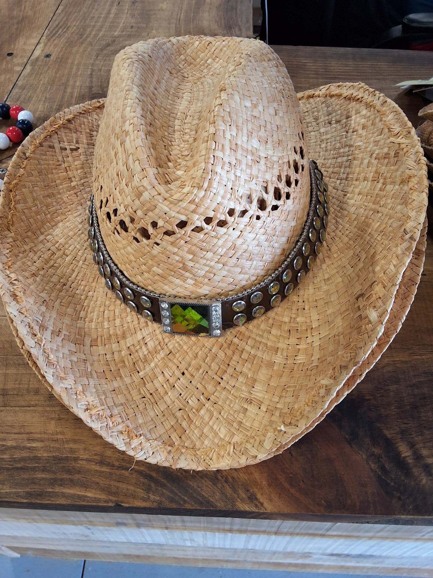 Blazin Roxx Straw Hat for Women Western Cowboy Style Sun Hat Beach Outdoor Protection Accessory by Blazin Roxx