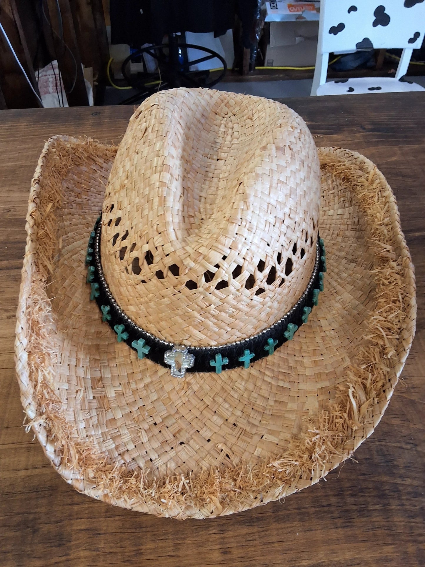 Blazin Roxx Straw Western Cowboy Hat Lightweight Sun Protection For Men And Women Outdoor Fashion Accessory by Blazin Roxx