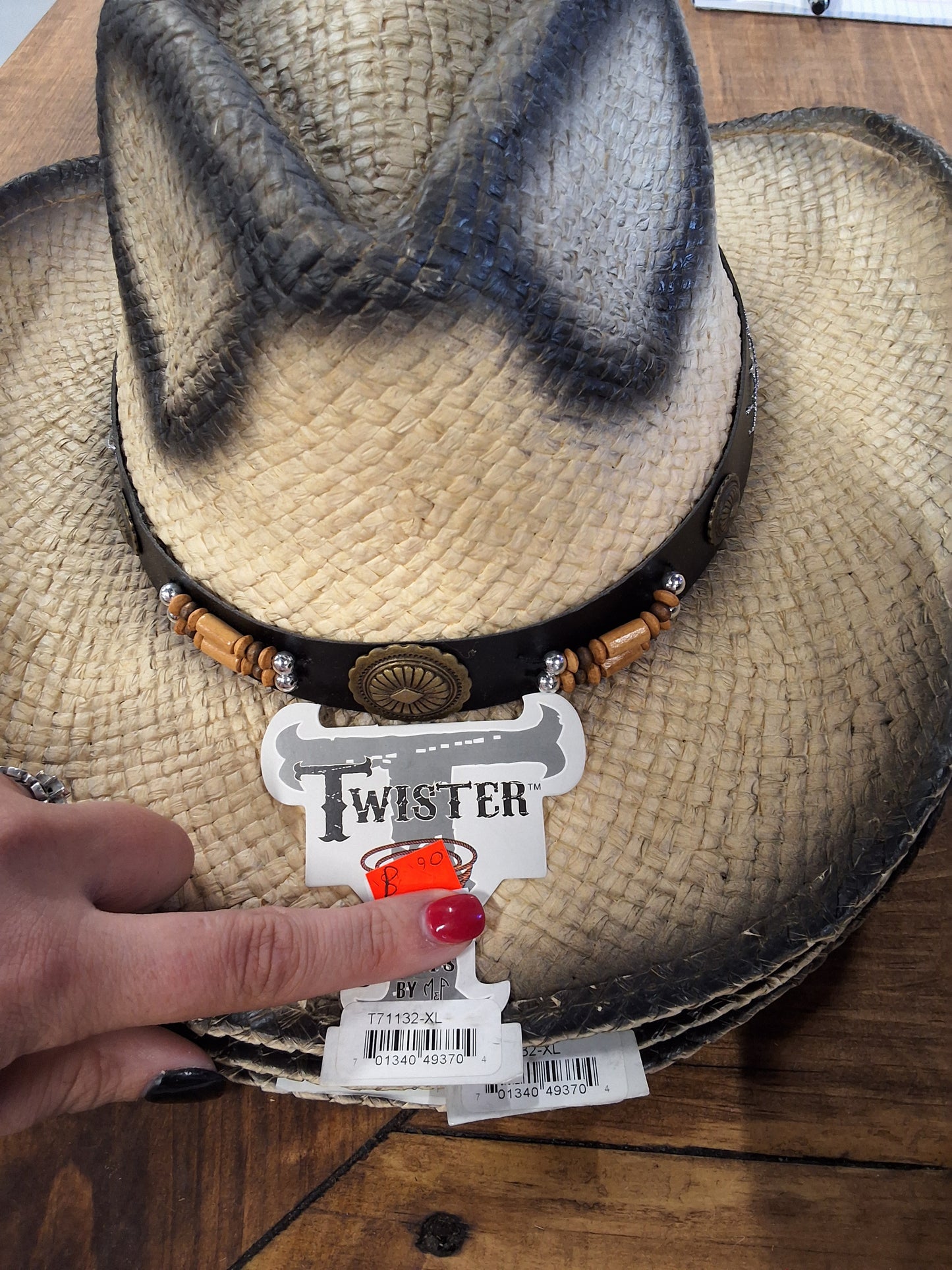 Twister Hat Unisex Straw Beach Sun Hat Lightweight Wide Brim Classic Summer Straw Hat For Women And Men by Twister