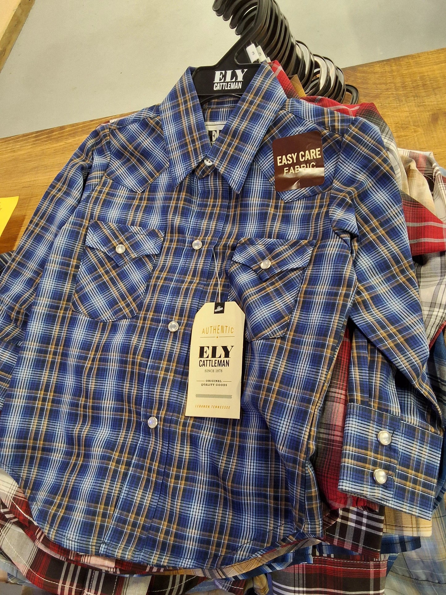 Ely Cattleman Boy Youth Western Shirt For Active Kids Western Inspired Everyday Wear by Ely Cattleman