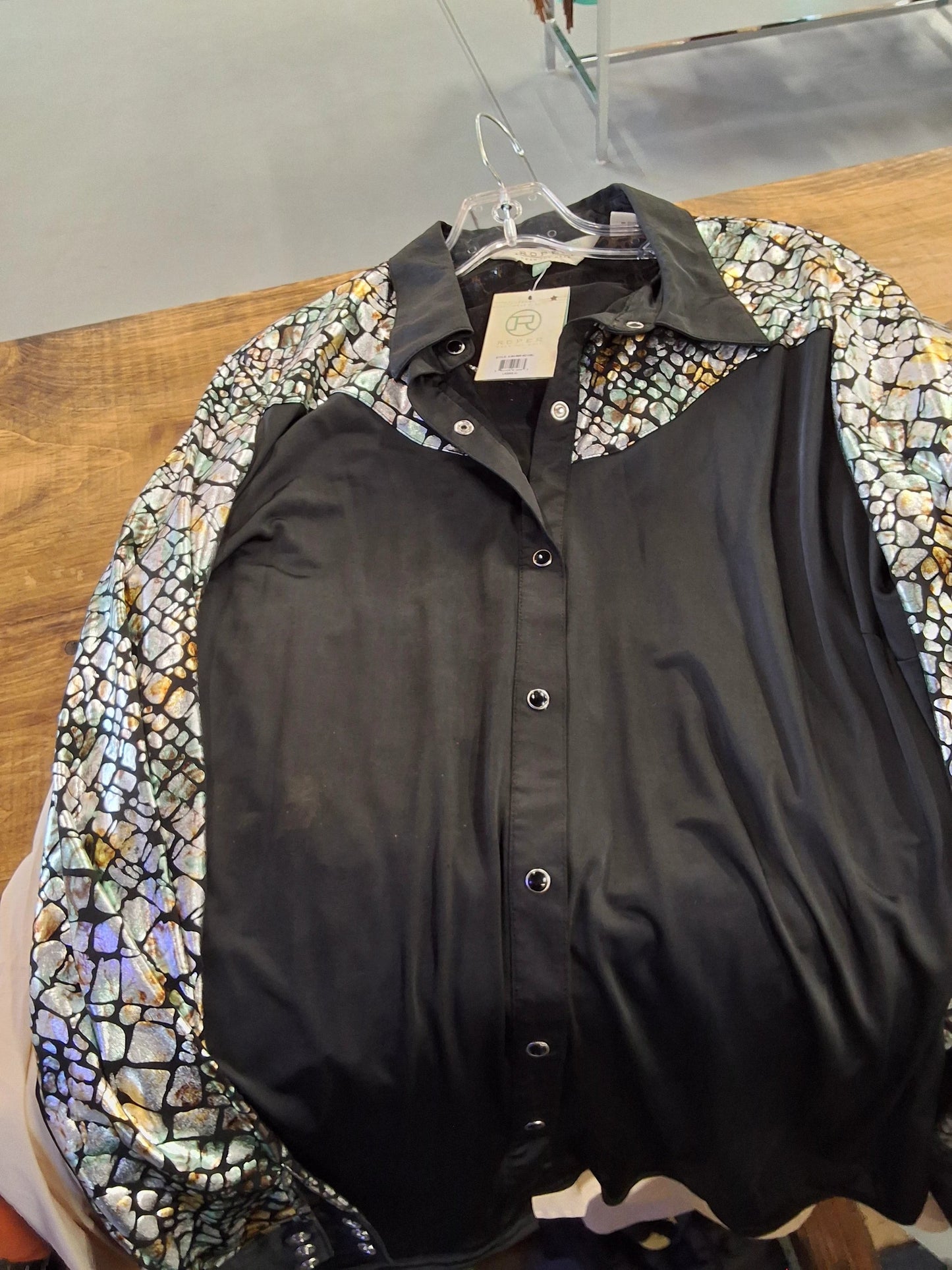 Roper Womens Western Shirt Classic Western Wear Durable Cowgirl Style For Everyday Comfort by Roper