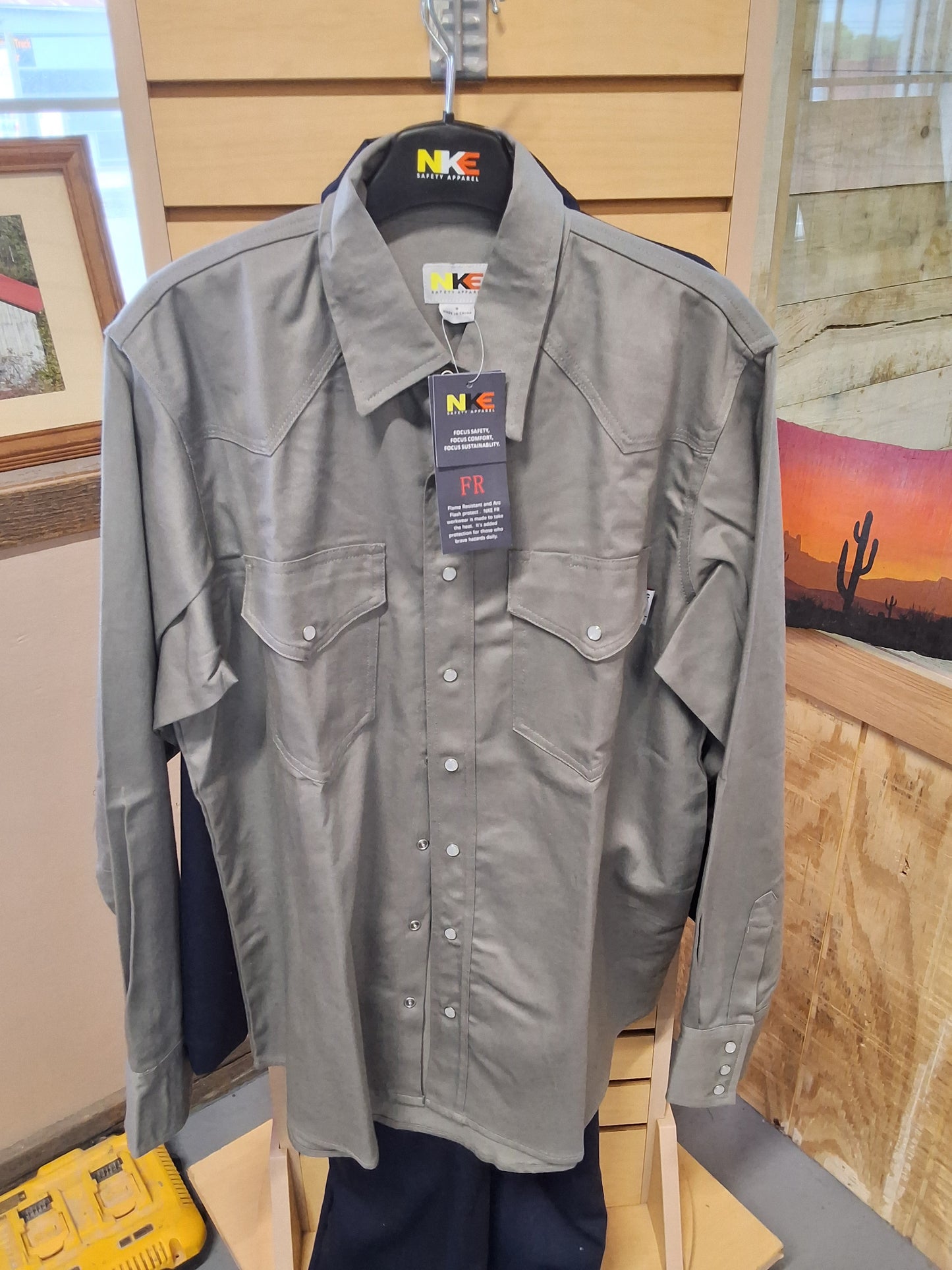 NKE Button Up Dress Fire Resistant Shirts
