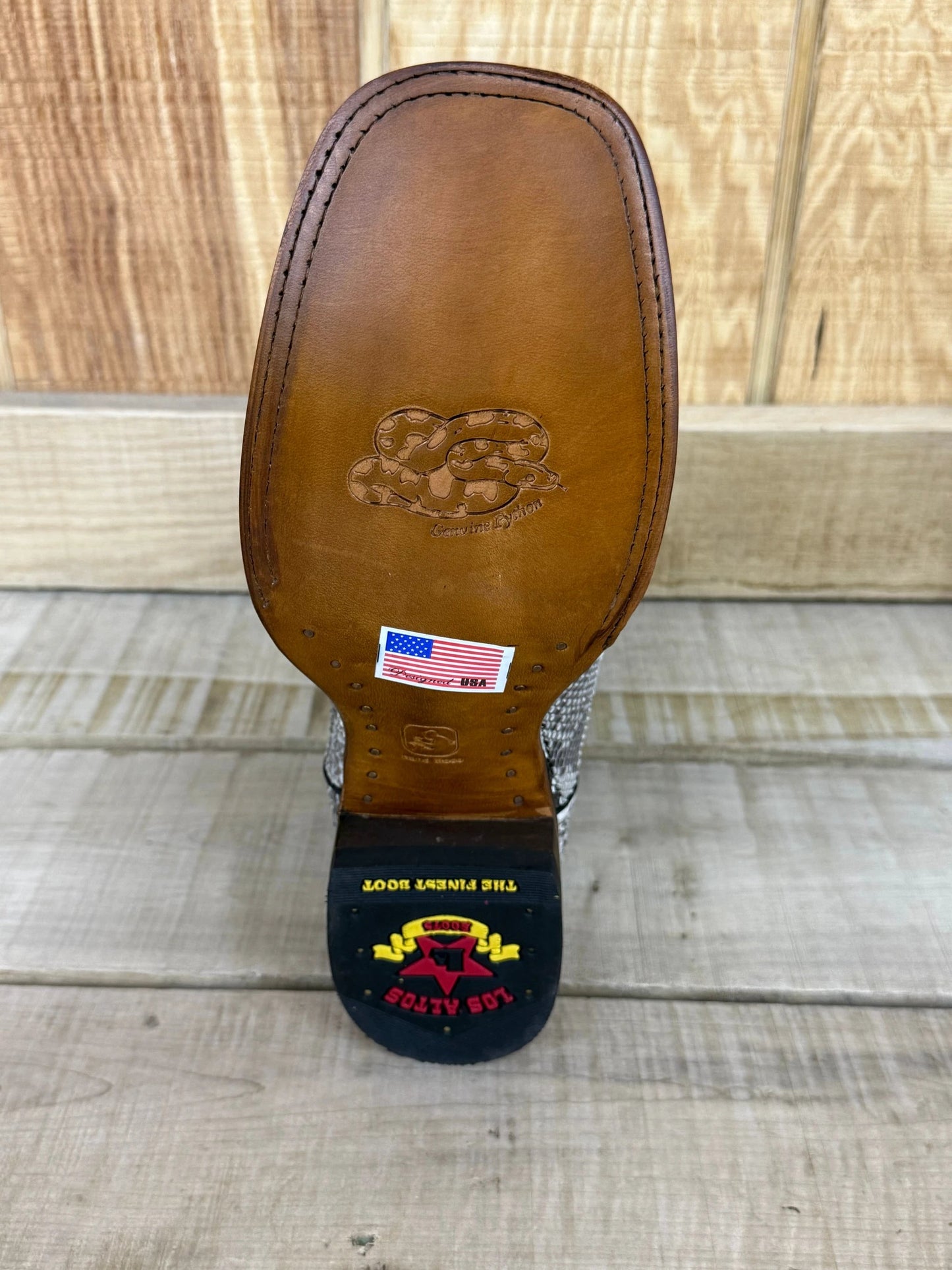 Exotic Los Altos Natural Python Mens Cowboy Boots Western Leather Dress Boot Handcrafted by Los Altos