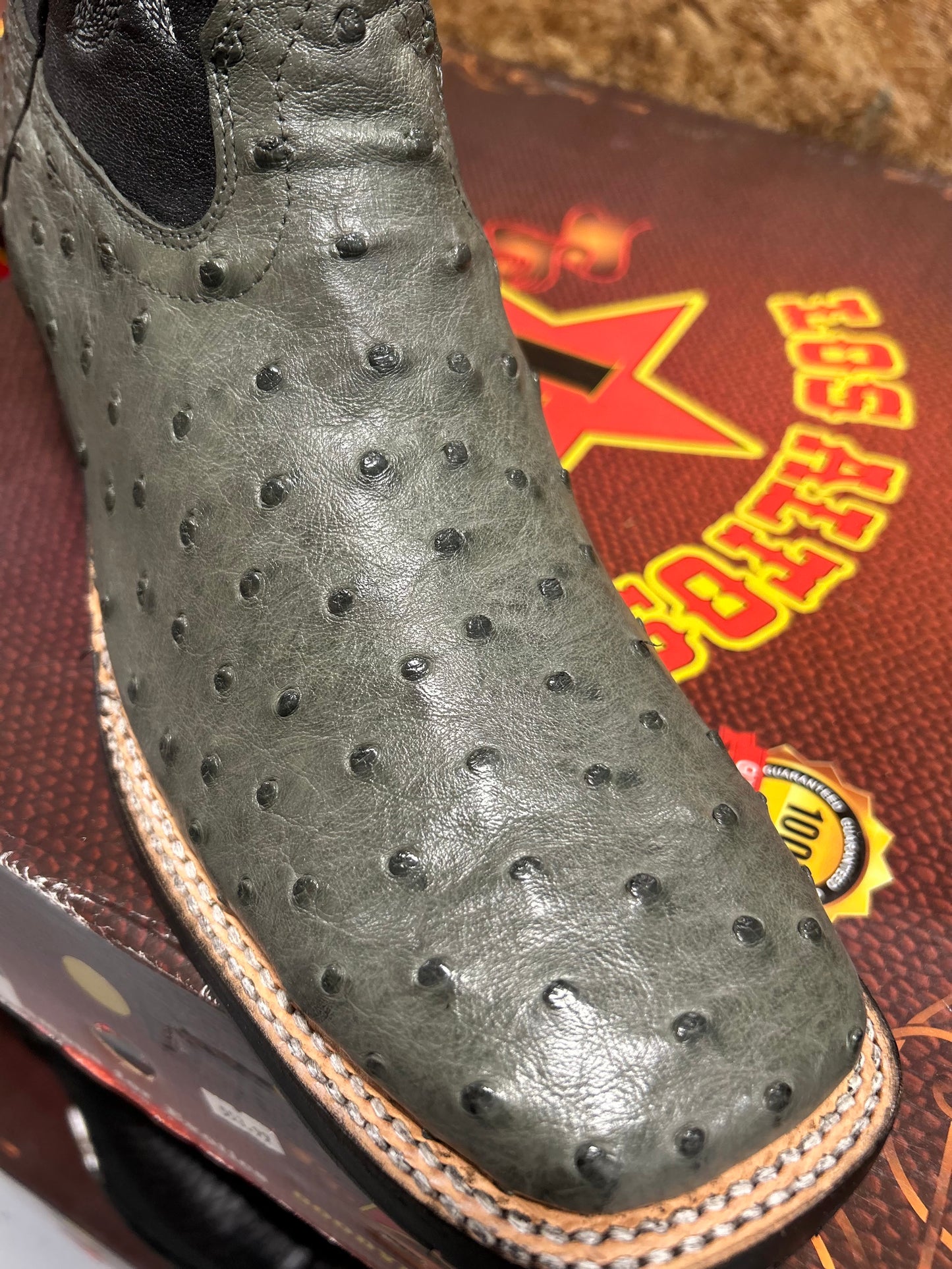 Exotic Los Altos Quilled Ostrich Boots