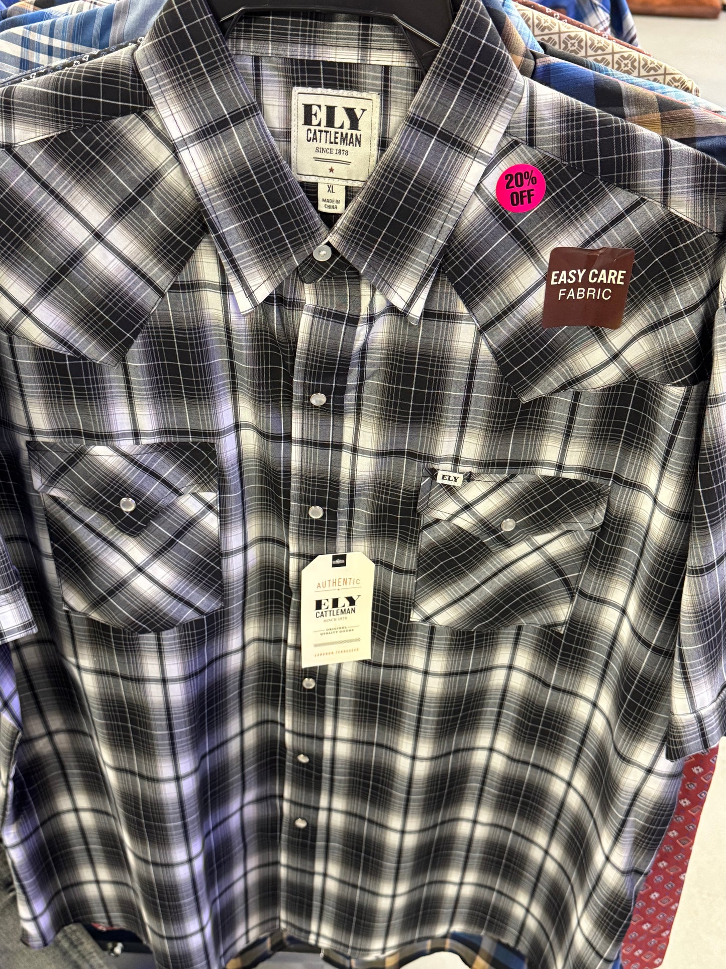 Thin Short Sleeve Ely Cattleman Shirts Page 1