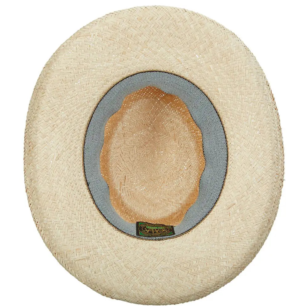 Scala Bunker - Palm Straw Gambler Hat