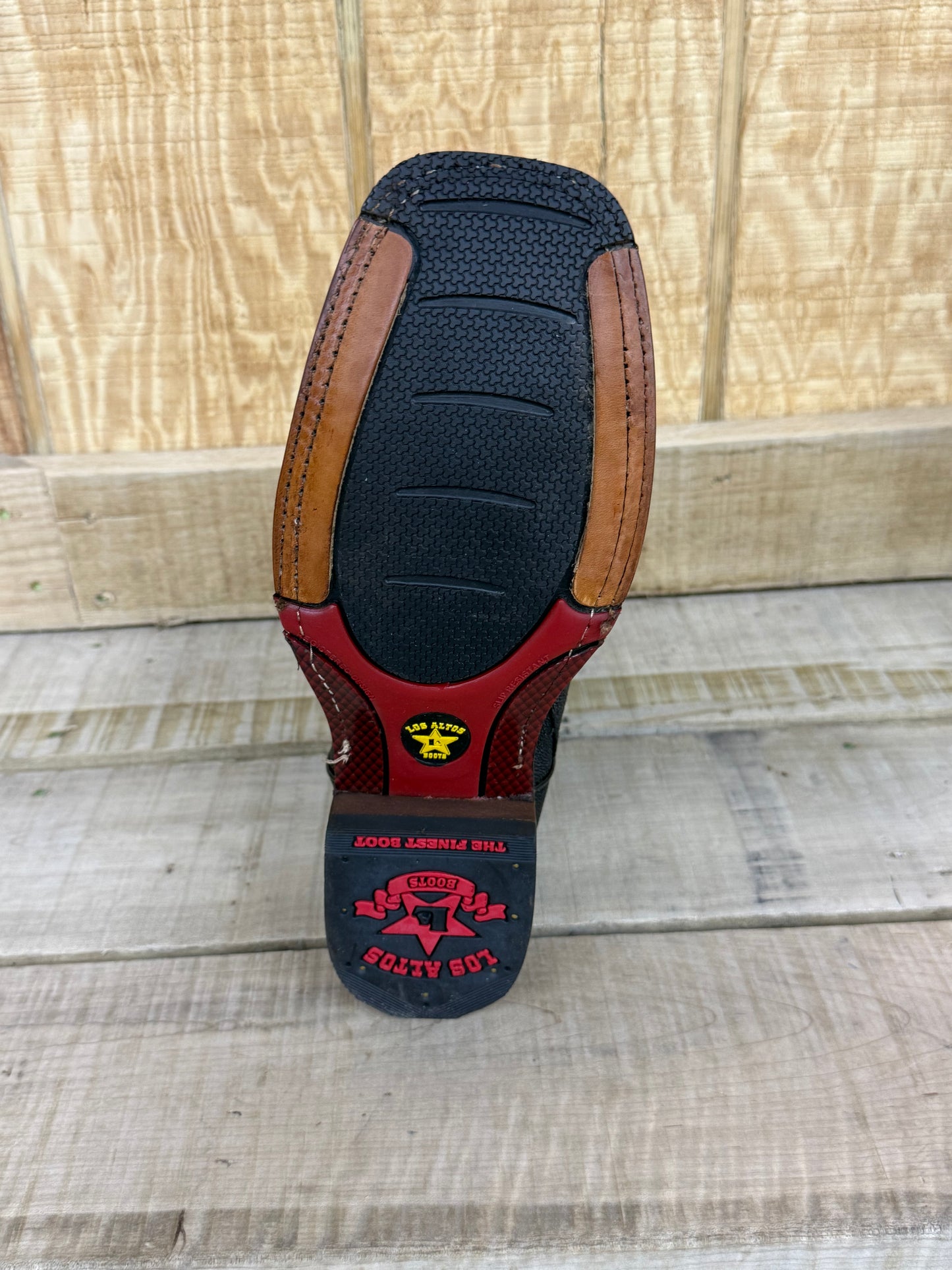 Exotic Los Altos Single Stone Black Stingray Men’s Cowboy Boots