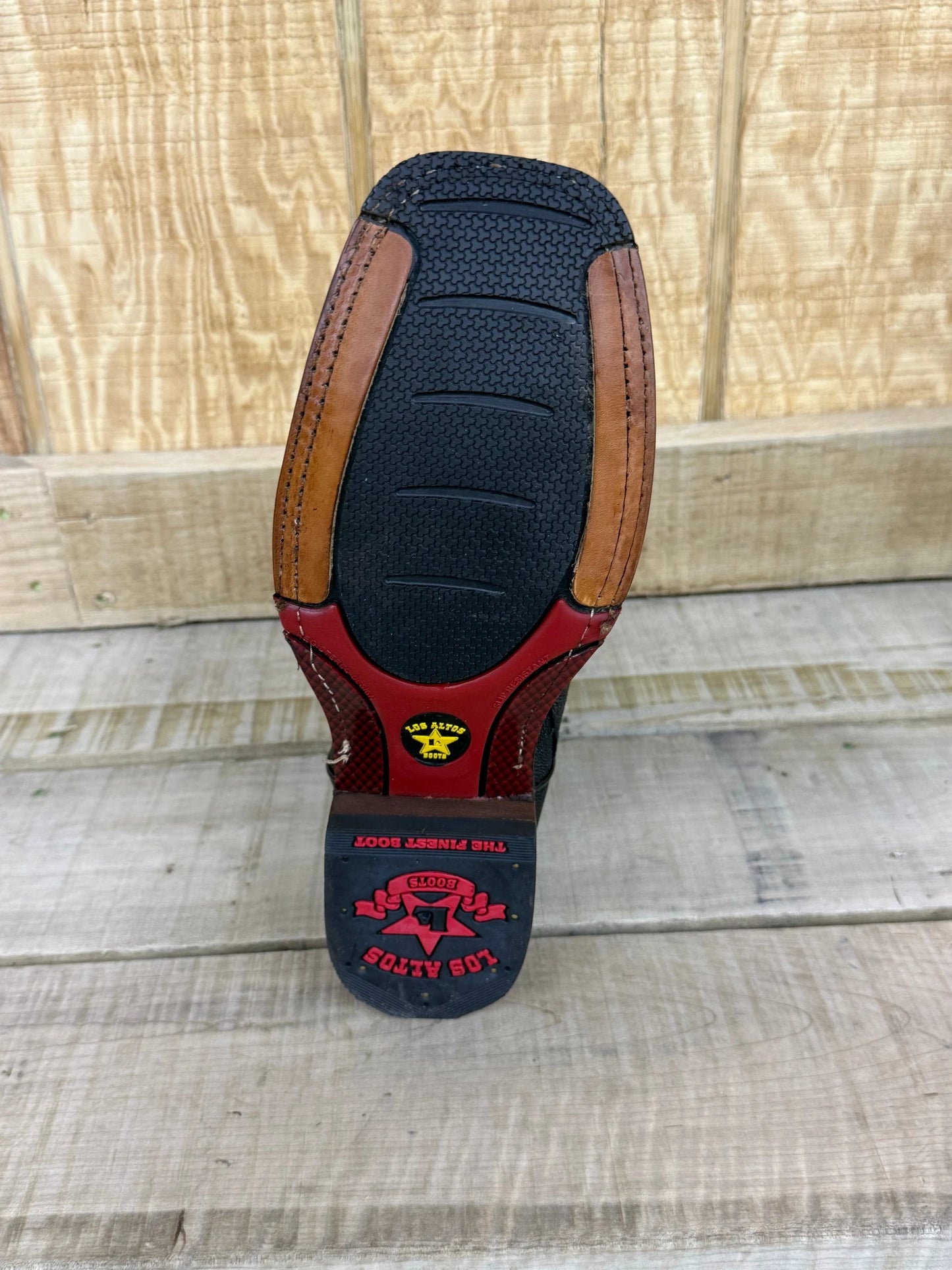 Exotic Los Altos Single Stone Black Stingray Leather Mens Cowboy Boots Premium Western Footwear by Los Altos