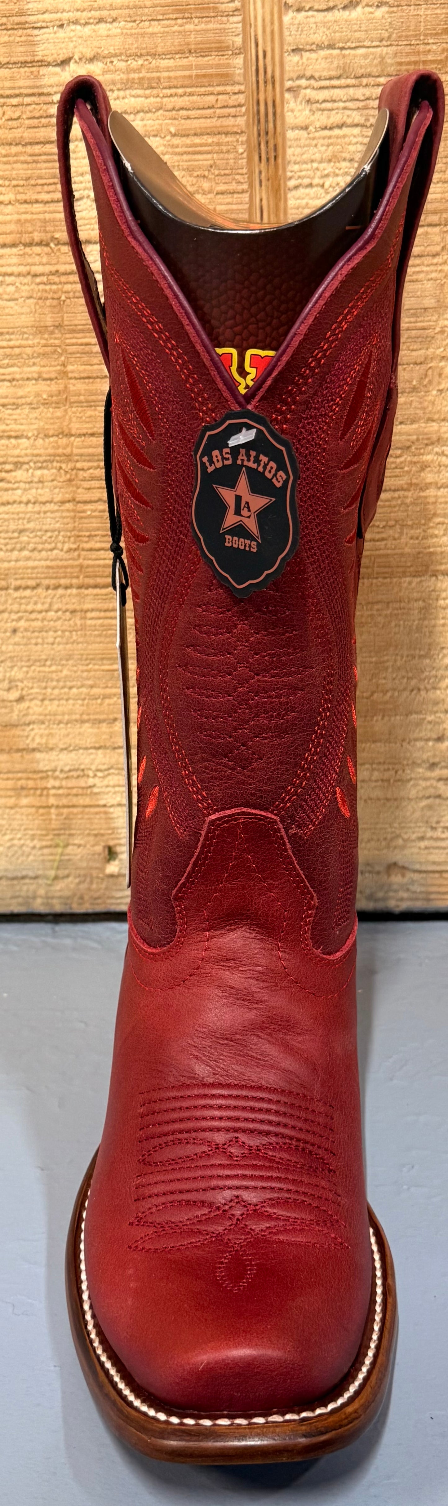 Los Altos Desert Red Dubai Toe Cowgirl Boots