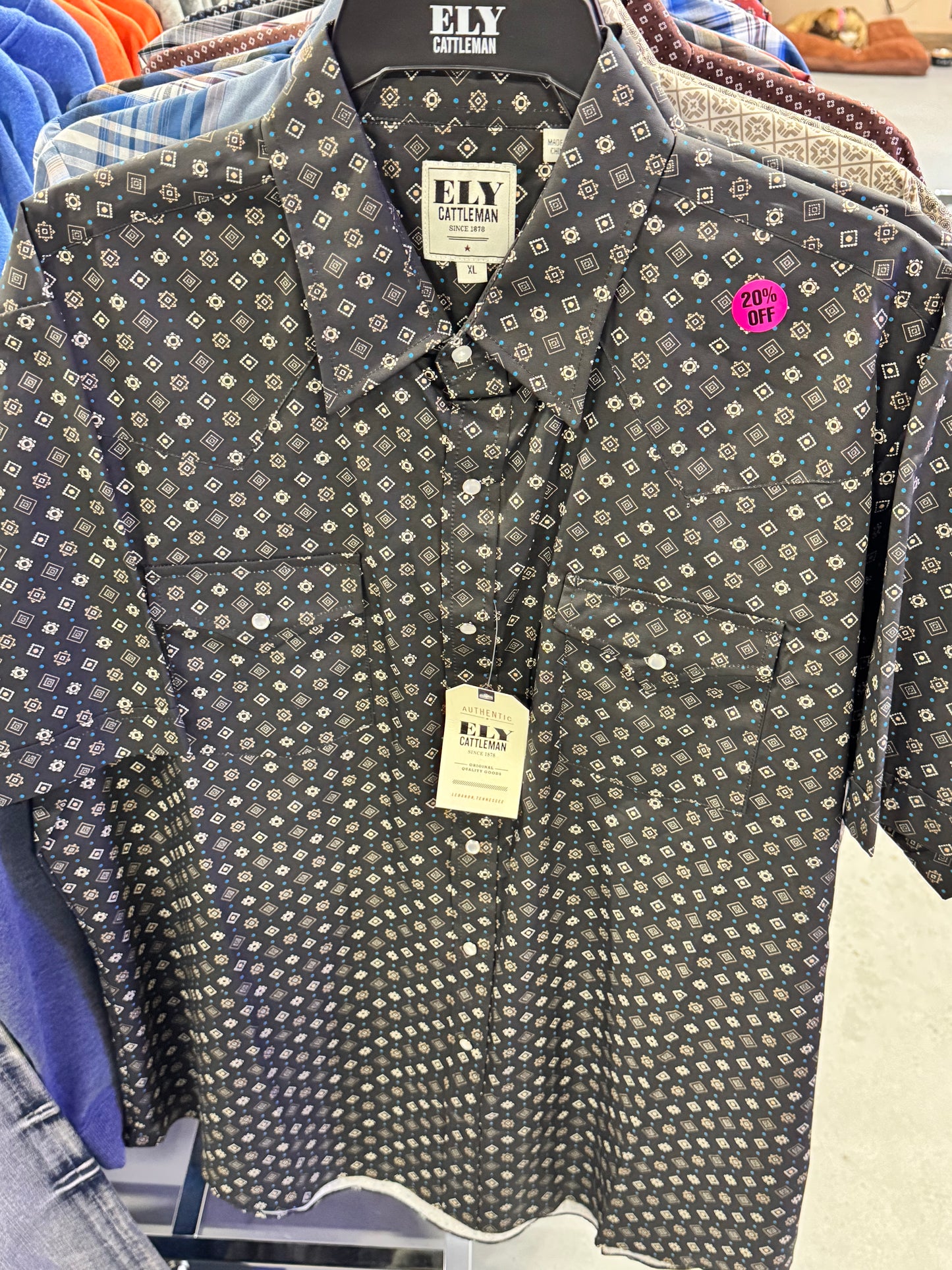 Thin Short Sleeve Ely Cattleman Shirts Page 1