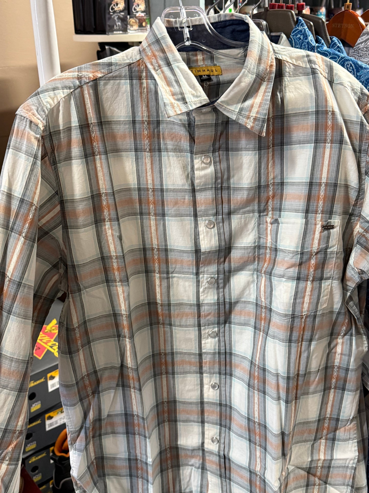Tin Haul Men’s Shirt Tupelo Plaid