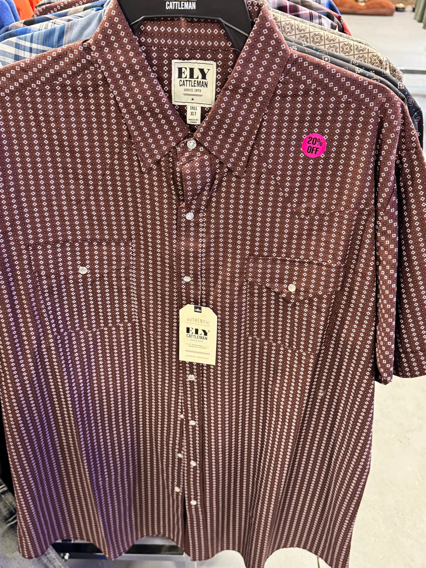 Thin Short Sleeve Ely Cattleman Shirts Page 1