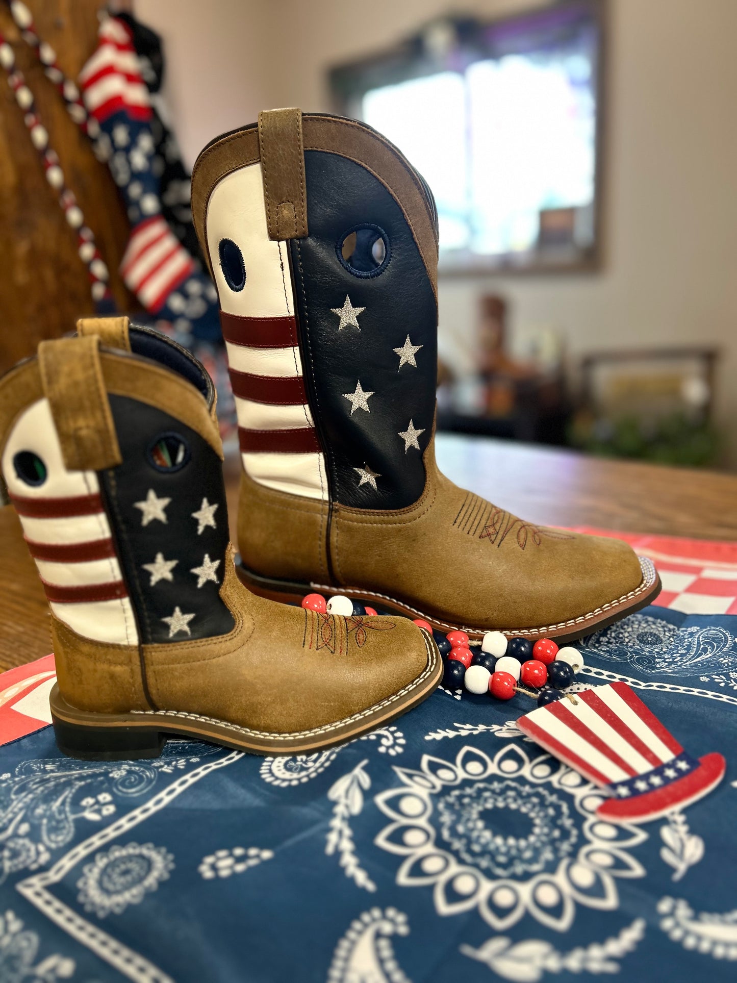 Youth Stars and Stripes Smoky Mountain Boots