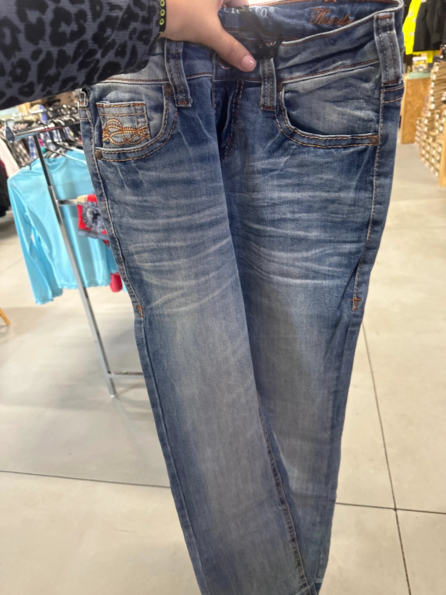 Cowgirl Tuff Thunderstruck Jeans For Women Durable Western Denim With Comfortable All Day Fit by Cowgirl Tuff