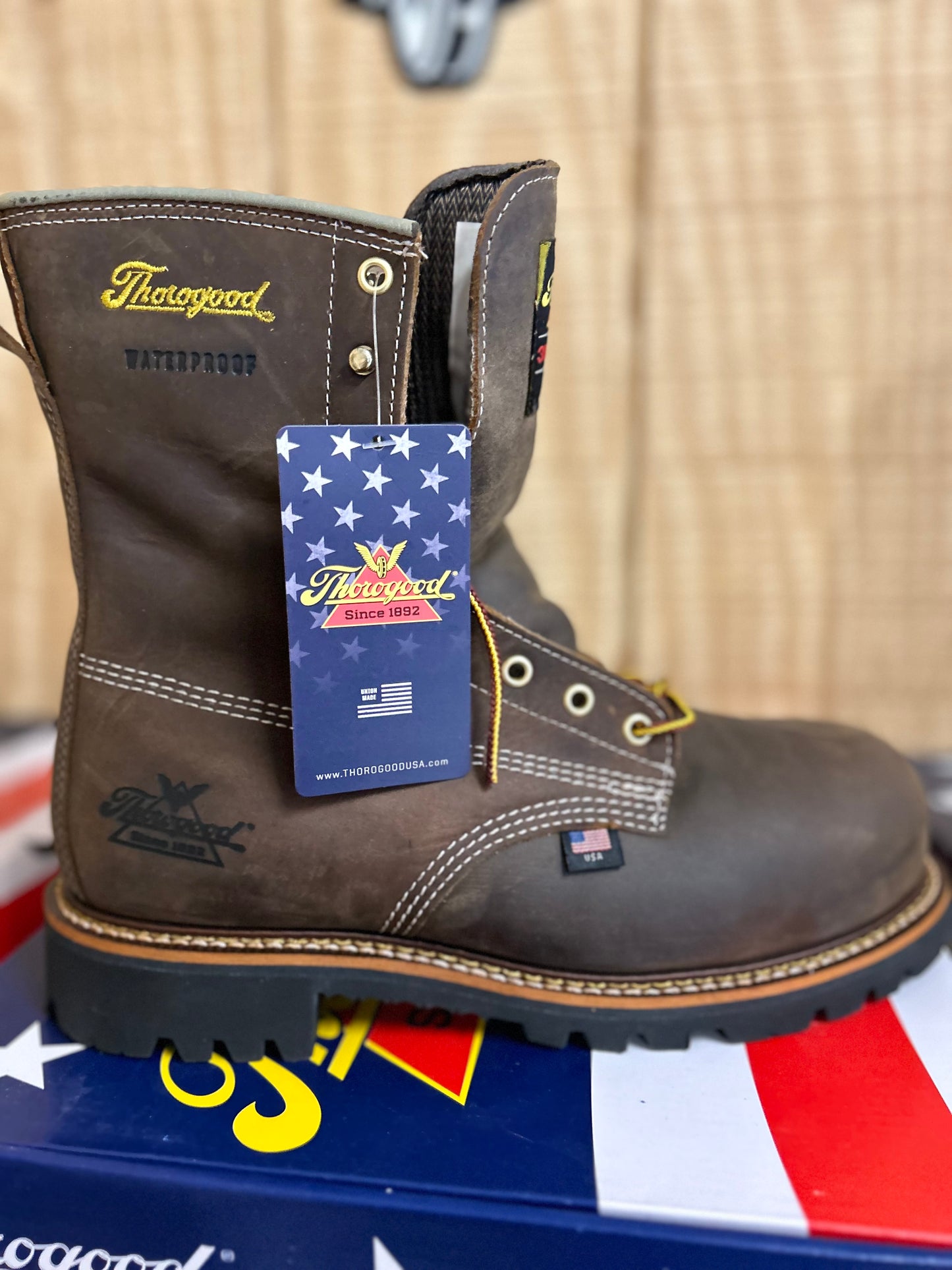 Thorogood American Legacy Waterproof + Insulated 8” Crazy Horse Work boots