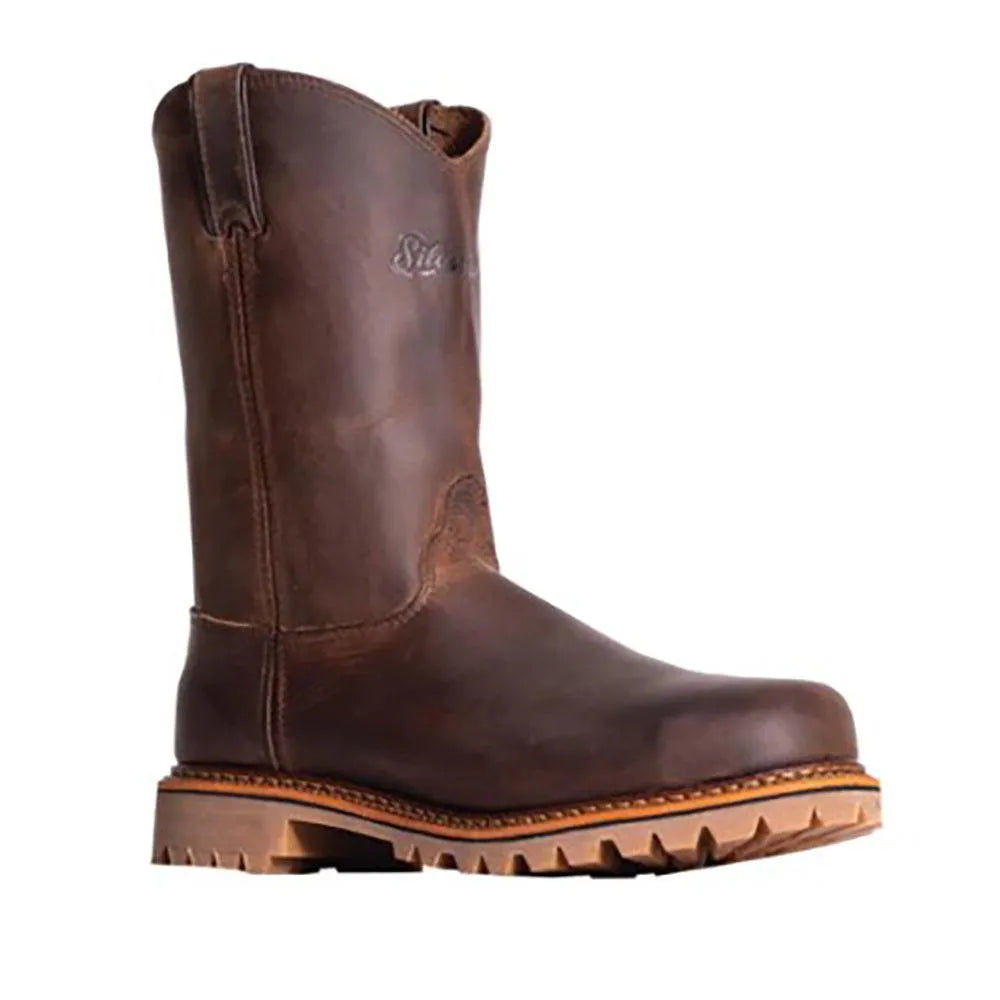 Silverado by Abilene Joe 10" (Steel Toe) - Vibram Sole Leather Cowboy Boots