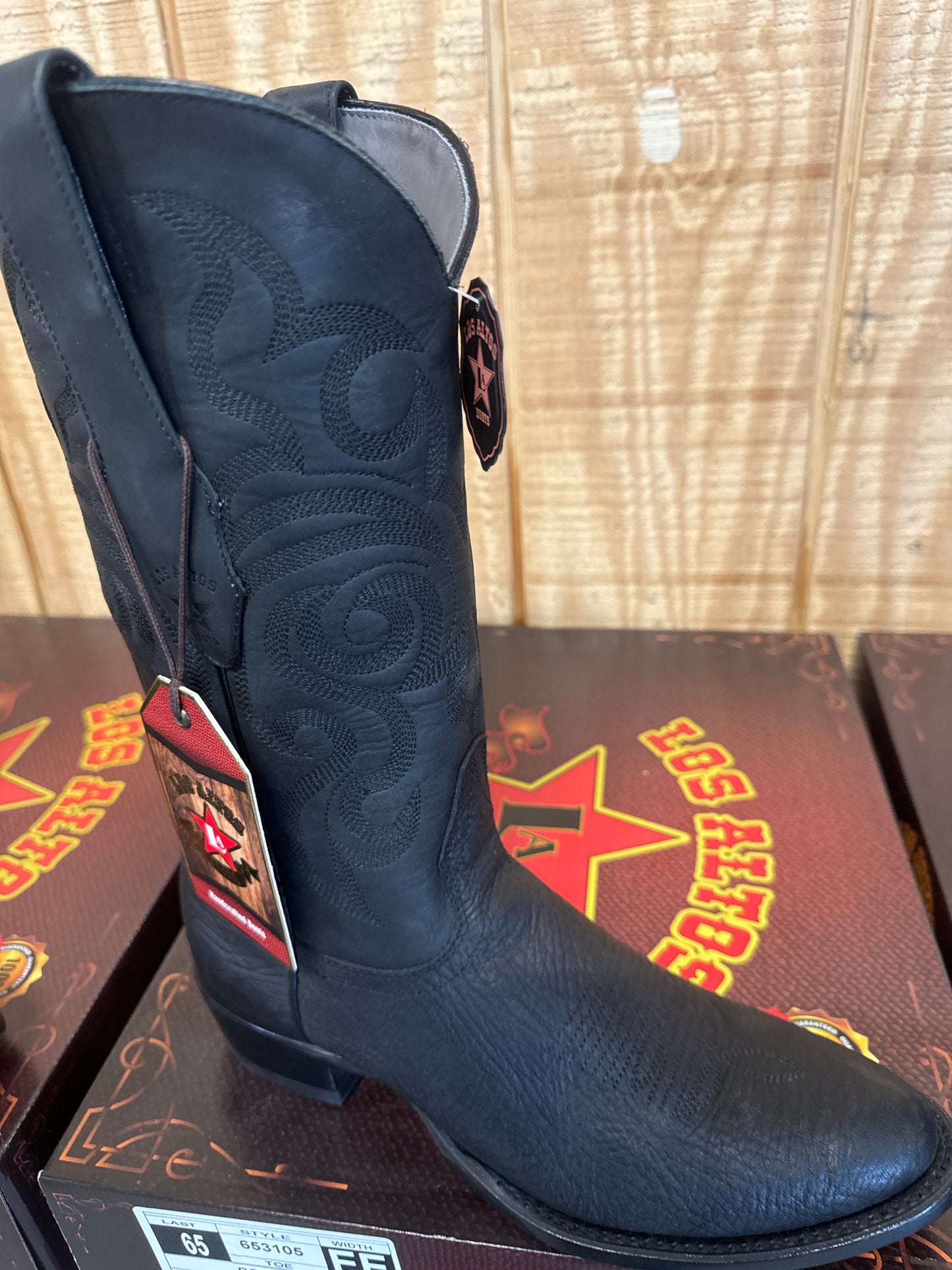 Los Altos Black Men's Cowboy Boots