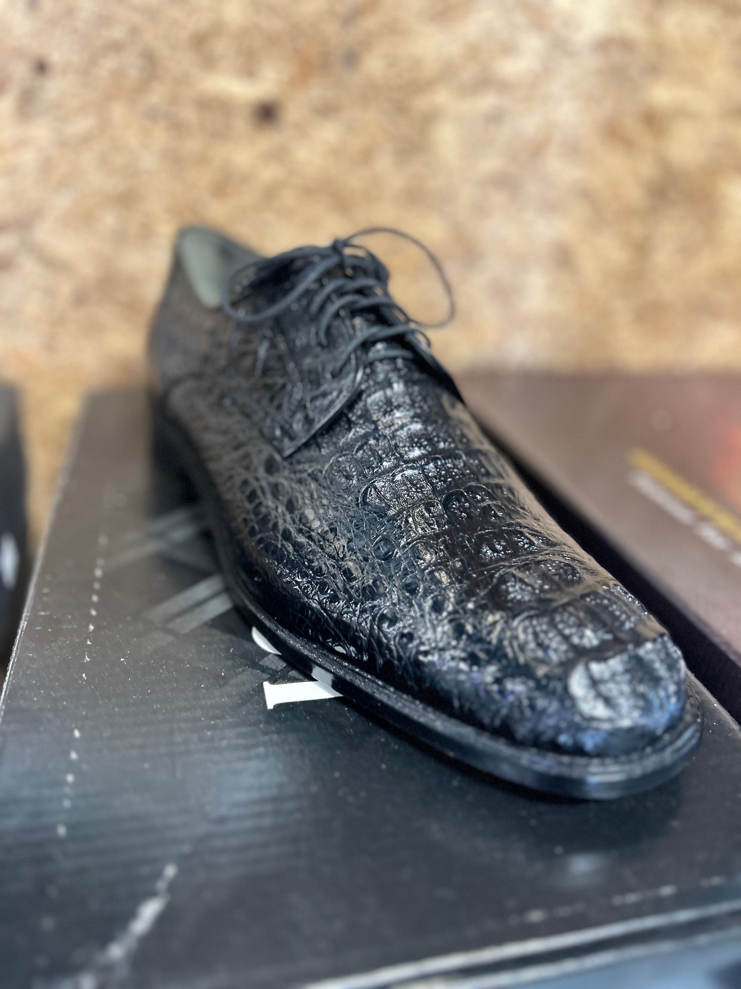 Exotic Los Altos Caiman Hornback Dress Shoes
