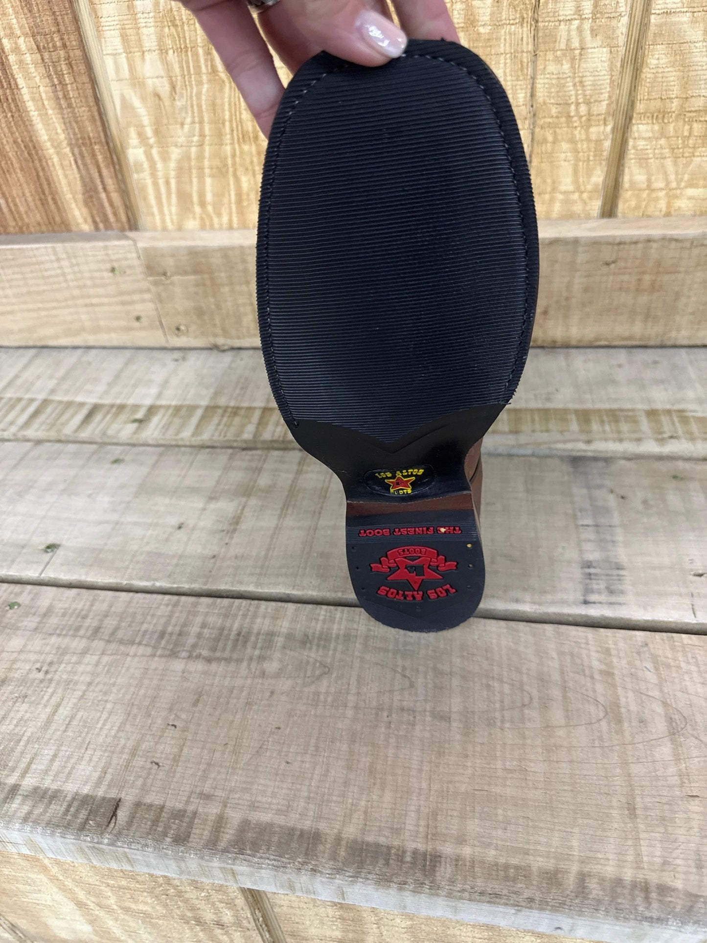 Los Altos Rage Walnut Square Toe Shoes With Rubber Sole For All Day Comfort And Everyday Versatility by Los Altos