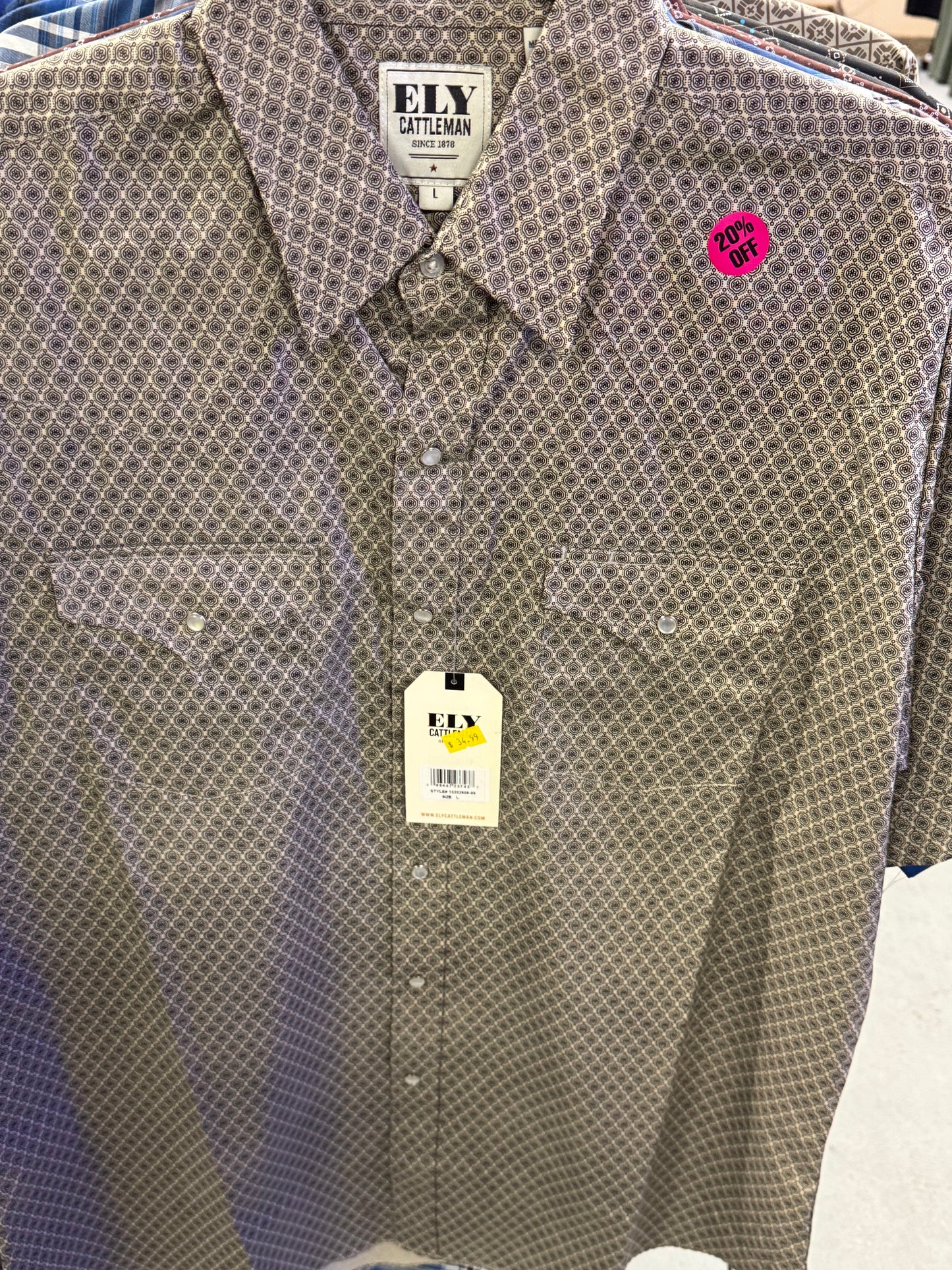 Thin Short Sleeve Ely Cattleman Shirts Page 1