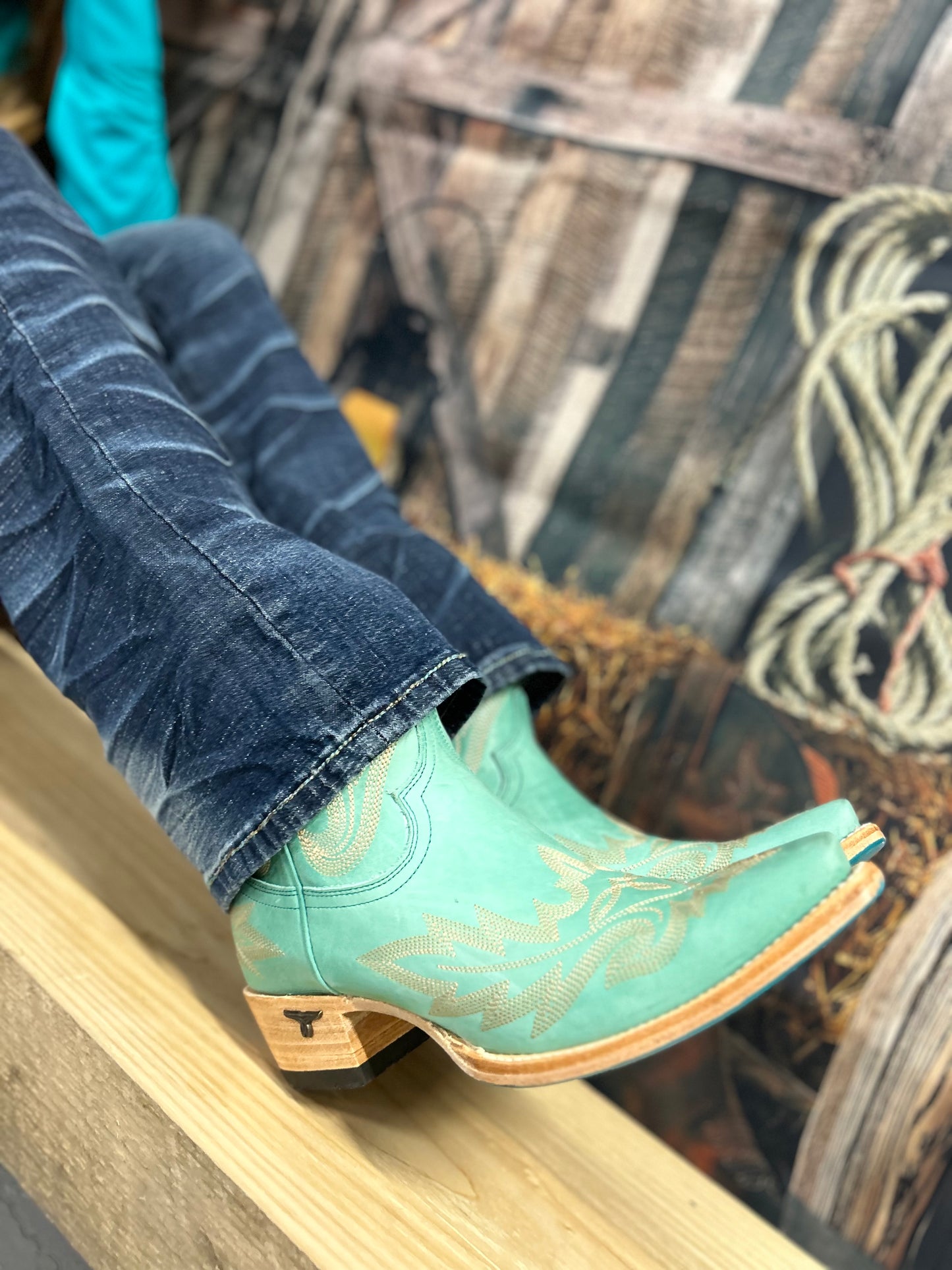 Lane Turquoise Ankle Women’s Boots